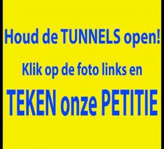Naar de petitie "Houd de tunnels open!"