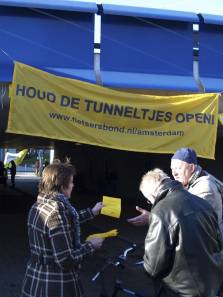 Naar de petitie "Houd de tunnels open!" 