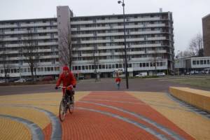 Een fietspad dat er vooral niet als een fietspad mag uitzien: een liefhebberij van stedenbouwkundigen