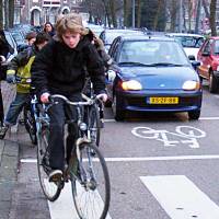 Cycling to school is widespread